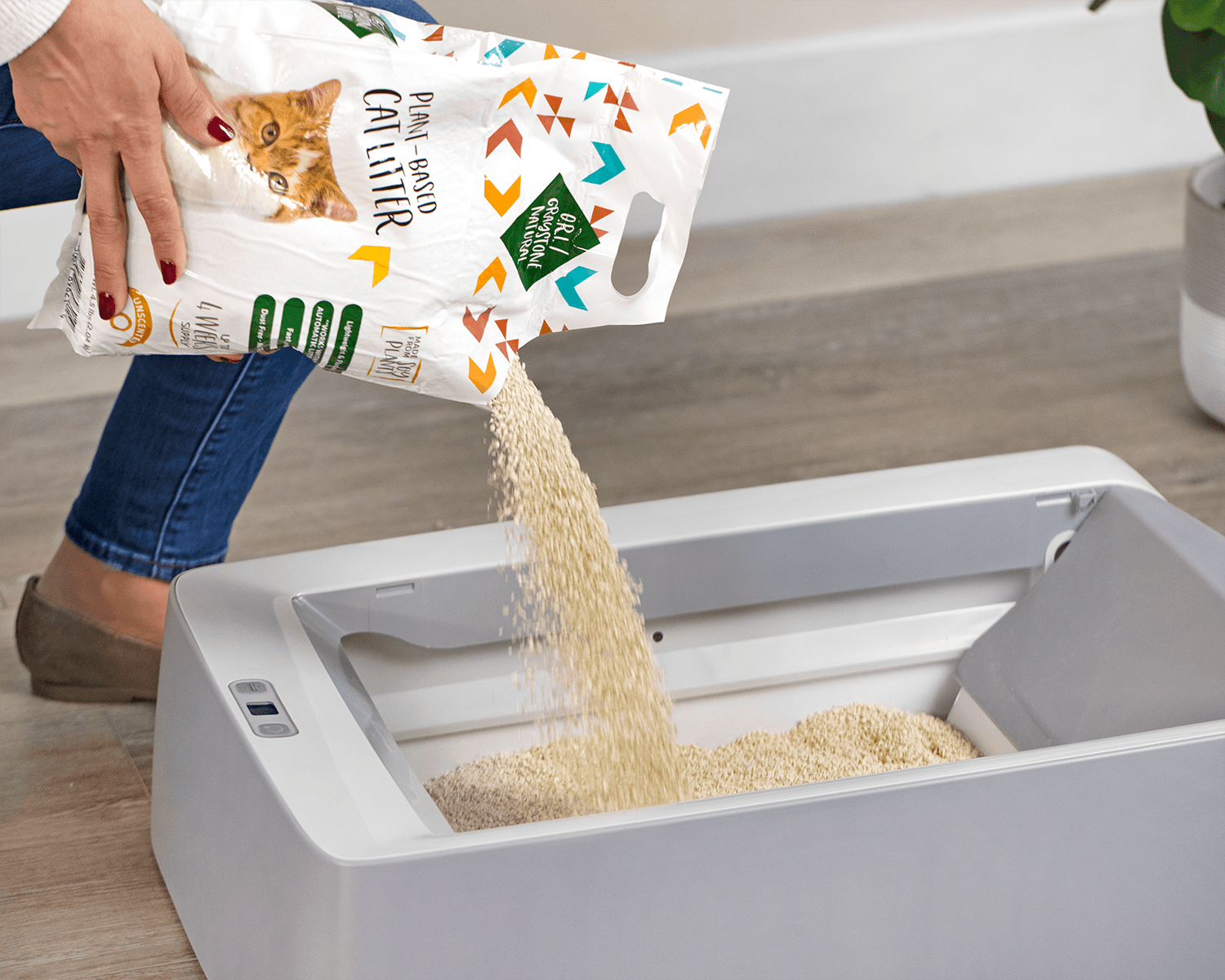 Load video: tofu cat litter for automatic self cleaning boxes